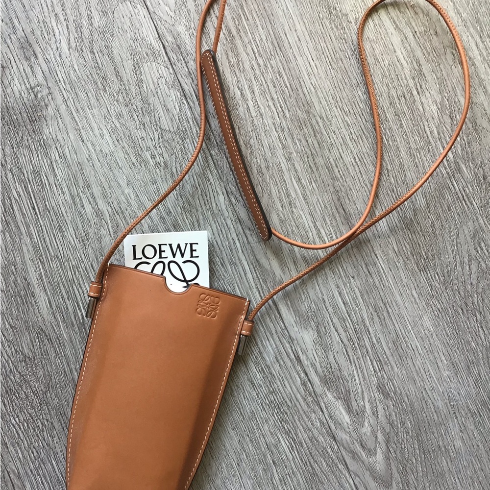Loewe Camel Leather Sling Bag